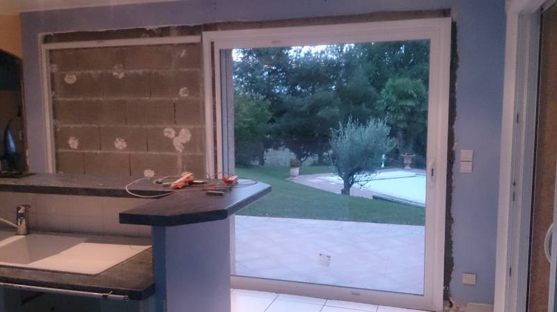 Coulissant à galandage à Sainte Euphémie