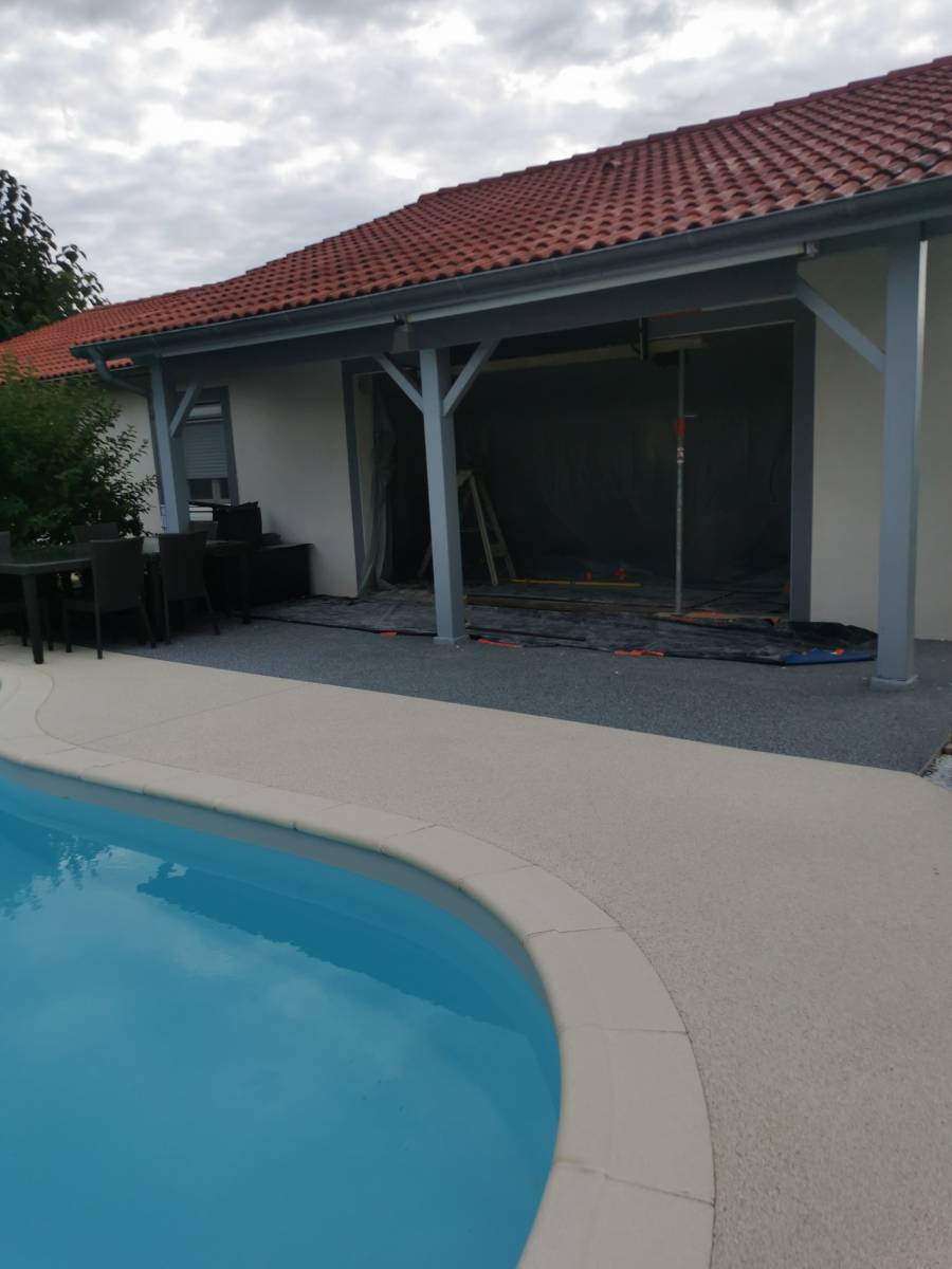 Pose d'une baie coulissante