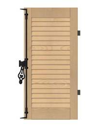 Volet battant bois persienné vaux en beaujolais