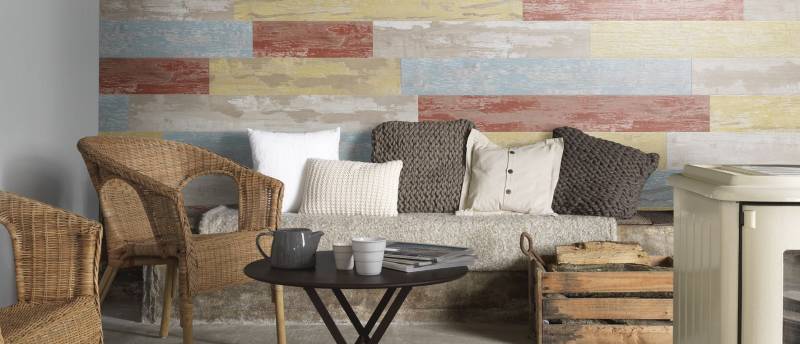 Habillage mural pvc imitation bois Jassans Riottier